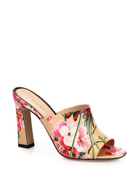 gucci floral bloom mule